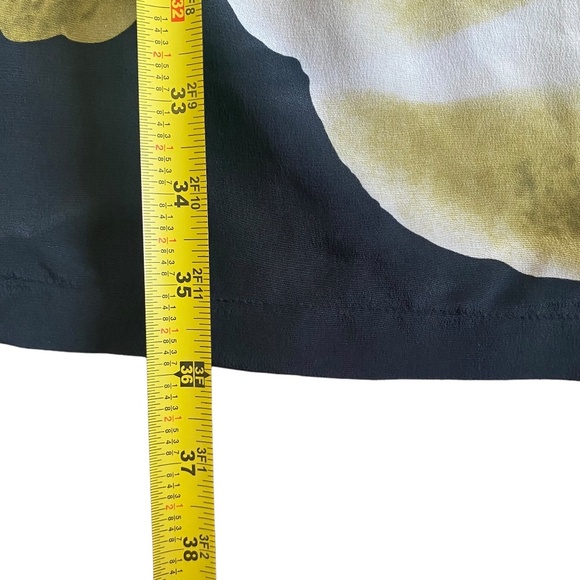 $345 Robert Rodriguez Roses floral Print Silk Dress- Tunic 6 Drape One Shoulder - Picture 10 of 13